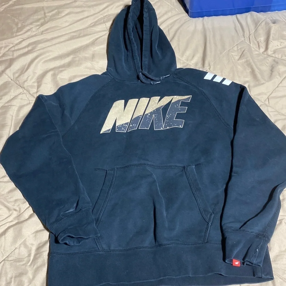 Nike Spell Out Pullover Hoodie Sweatshirt - Picture 1 of 7